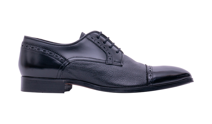 Barker Ashbourne - Black Hi-Shine/Grain