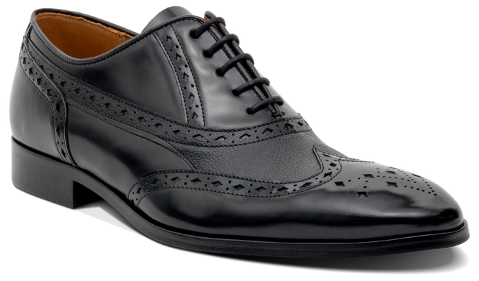 Barker Bampton - Black Hi-Shine/Grain