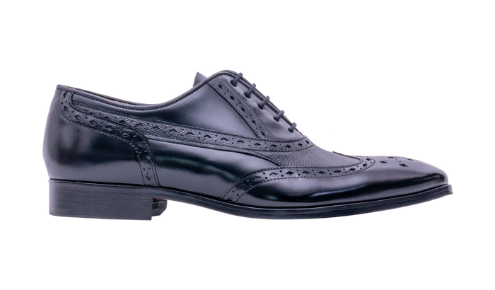 Barker Bampton - Black Hi-Shine/Grain