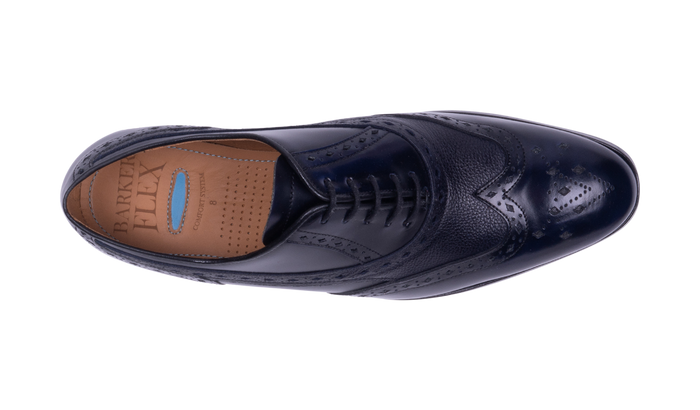 Barker Bampton - Navy Hi-Shine/Grain