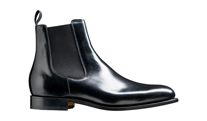 Barker Bedale - Black Hi-Shine Chelsea Boot