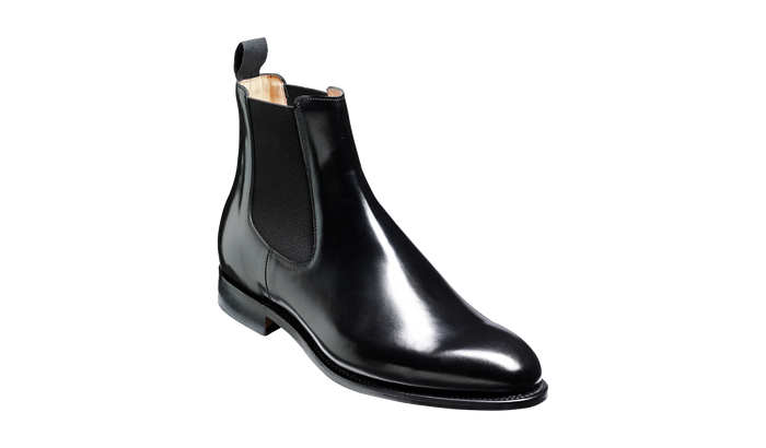 barker Bedale - Black Hi-Shine Chelsea Boot