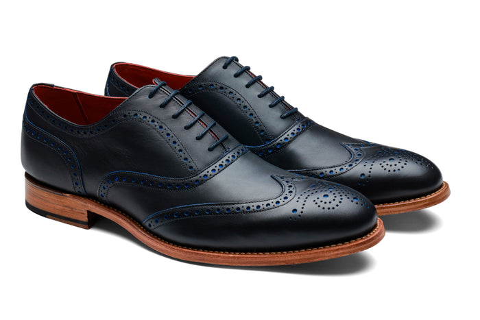 Barker Brando 2 - Navy Calf Blue Punch