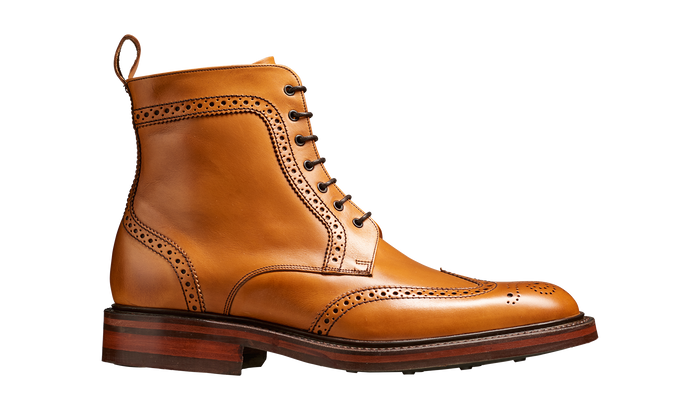Barker Calder - Cedar Calf Wing-cap Boot