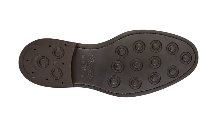 Barker Calder - Dark Brown Grain Mens Wingtip Boot