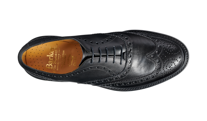 Barker Charles - Black Fine Grain - Brogue Shoe