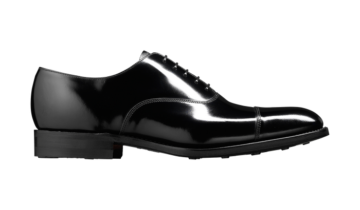 Barker Cheltenham - Black Hi-Shine - Oxford Shoe Mens
