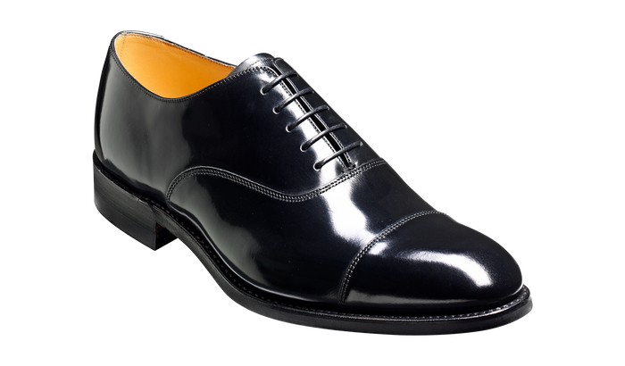 barker Cheltenham - Black Hi-Shine - Oxford Shoe Mens