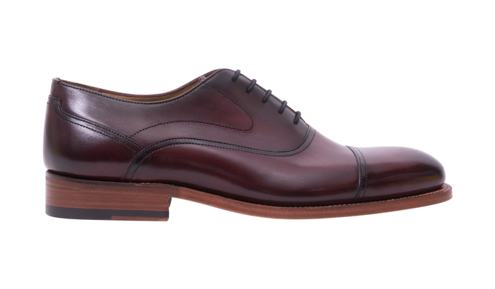 Barker Cherwell- Hand Brushed Burgundy