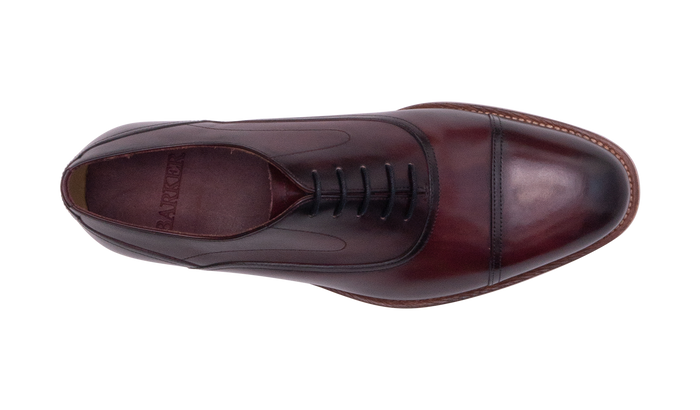 Barker Cherwell- Hand Brushed Burgundy