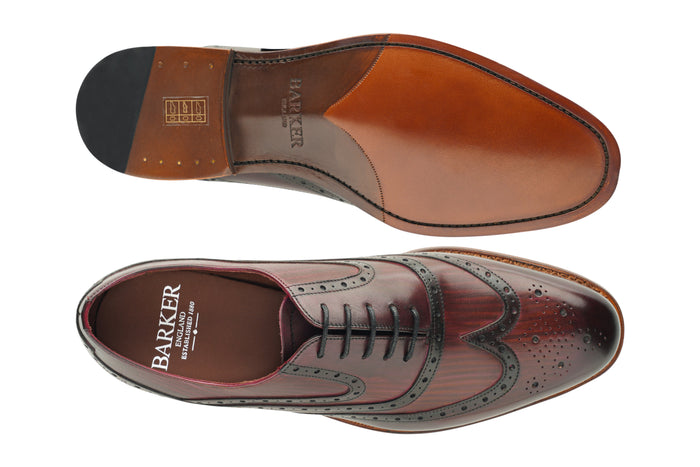 Barker Chiswick - Hand Brushed Burgundy