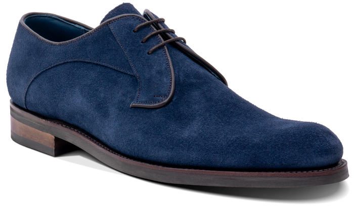 Barker Derby - Navy Suede