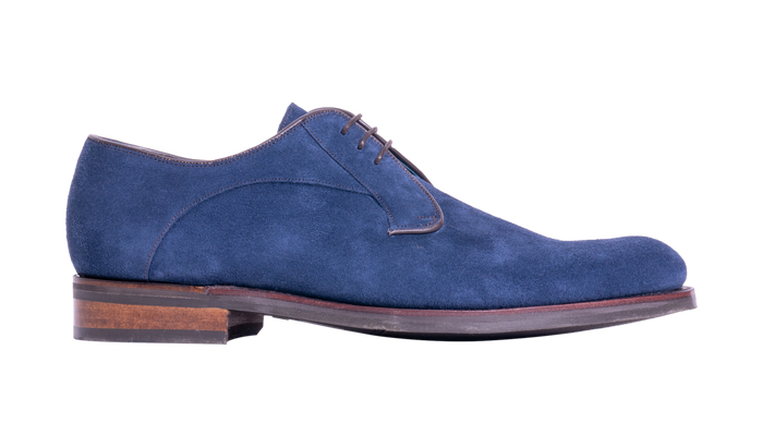 Barker Derby - Navy Suede
