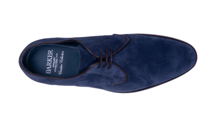 Barker Derby - Navy Suede