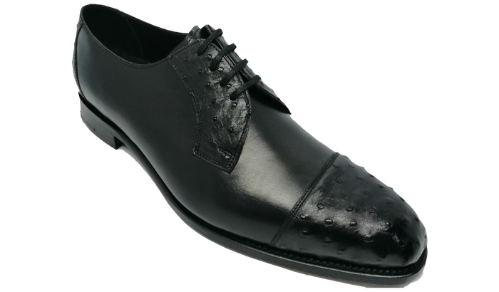 barker Dorchester - Black Calf / Ostrich