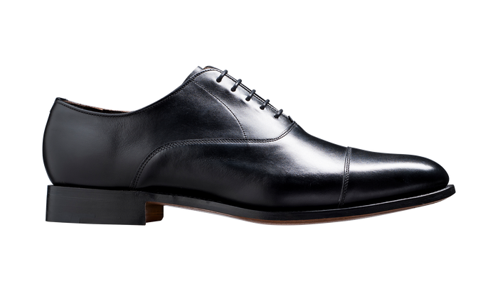 Barker Duxford - Black Calf - Toe Cap Oxford Shoe