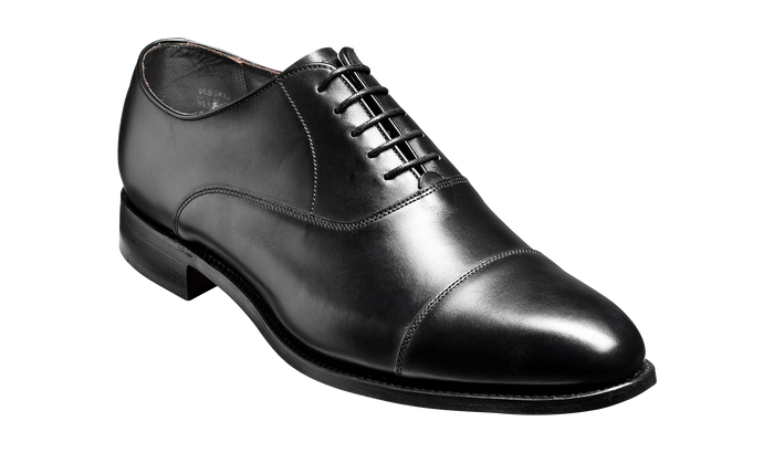 barker Duxford - Black Calf - Toe Cap Oxford Shoe