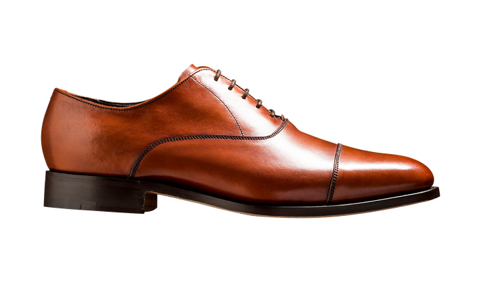 Barker Duxford - Rosewood Calf - Toe Cap Oxford Shoe