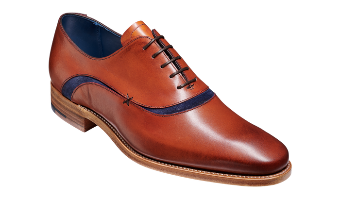 barker Emerson - Antique Rosewood Navy Suede Oxford