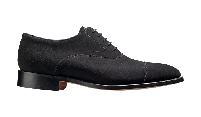 Barker Falsgrave - Black Suede Oxford