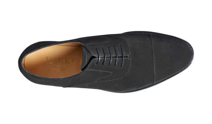 Barker Falsgrave - Black Suede Oxford