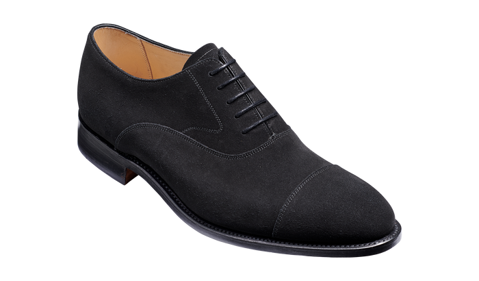 barker Falsgrave - Black Suede Oxford
