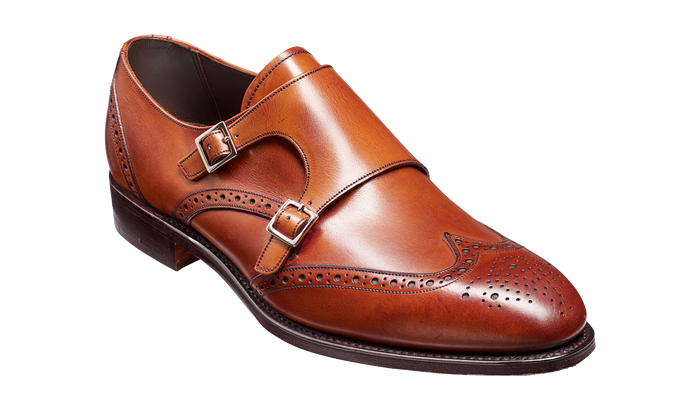barker Fleet - Antique Rosewood Calf Wingtip Shoes
