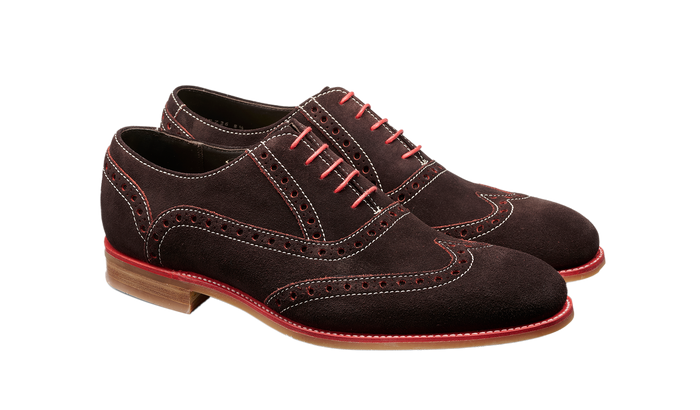 Barker Grant - Beluga Red Suede