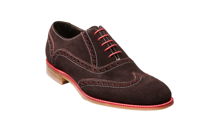 barker Grant - Beluga Red Suede