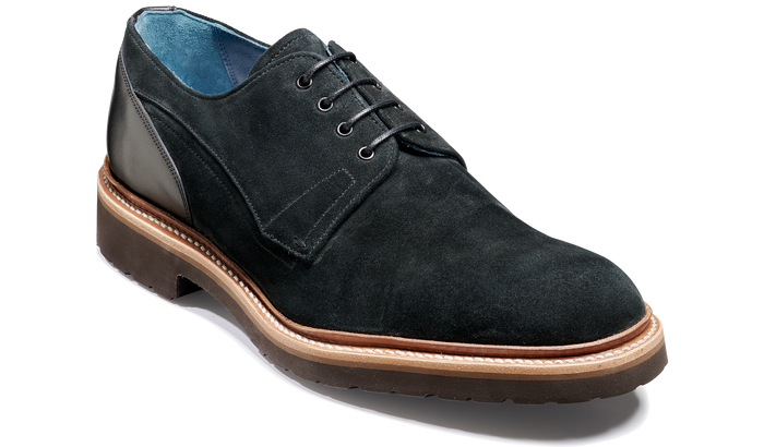 barker Harlem - Black Suede / Black Calf