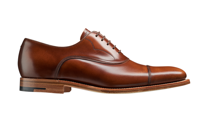 Barker Hartley - Cedar Hi-Shine Oxford Toe-cap Shoe