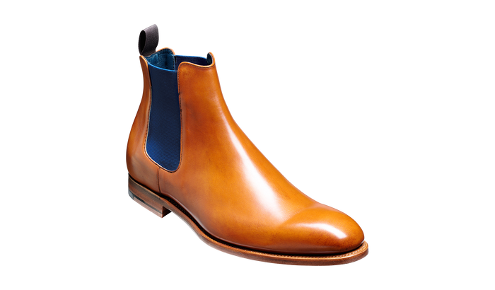 barker Hopper - Cedar Calf / Navy Elastic Chelsea boot