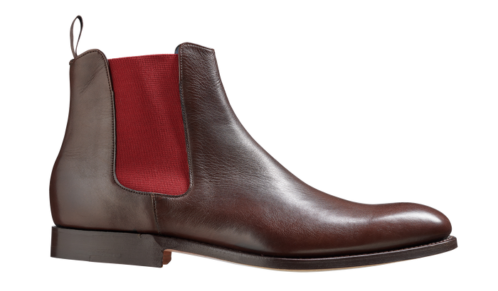 Barker Hopper - Dark Walnut / Burgundy Elastic