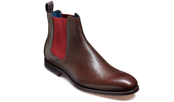 barker Hopper - Dark Walnut / Burgundy Elastic