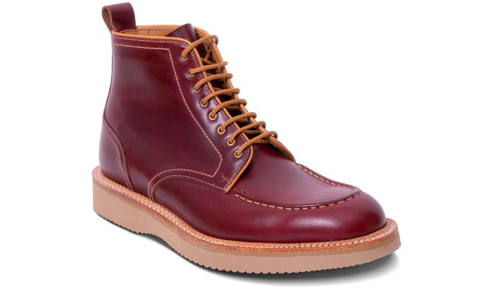 barker Indiana - Burgundy Waxy Calf