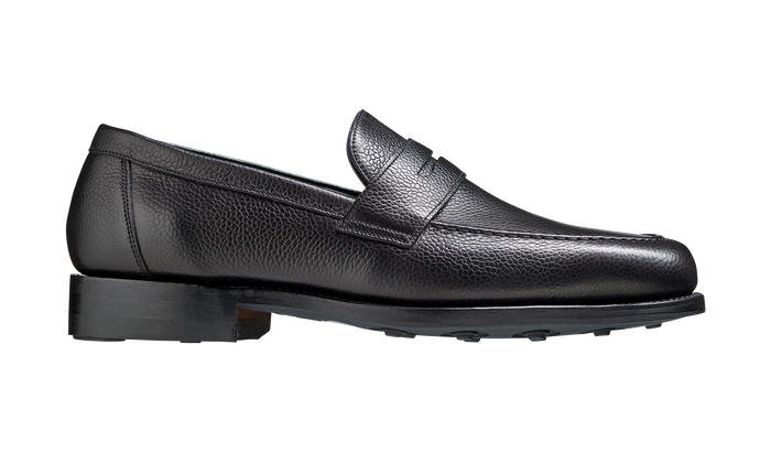 Barker Jevington - Black Grain Loafer Shoe