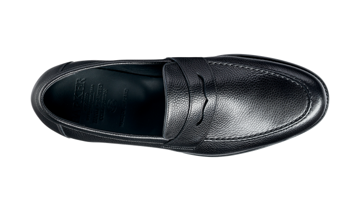 Barker Jevington - Black Grain Loafer Shoe