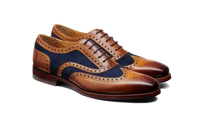 Barker Keiran - Cedar Calf Navy Suede