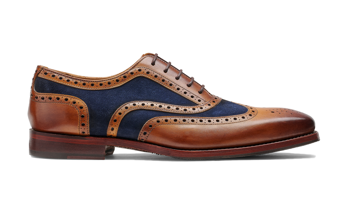 Barker Keiran - Cedar Calf Navy Suede