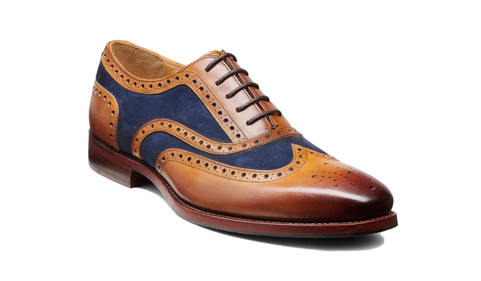 barker Keiran - Cedar Calf Navy Suede