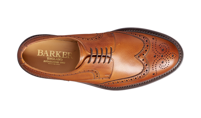 Barker Kelmarsh - Cedar Grain Wingtip Brogue