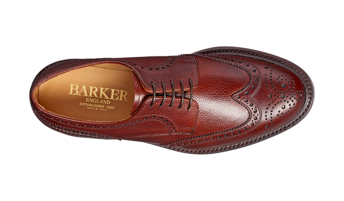 Barker Kelmarsh - Cherry Grain Wingtip Brogue