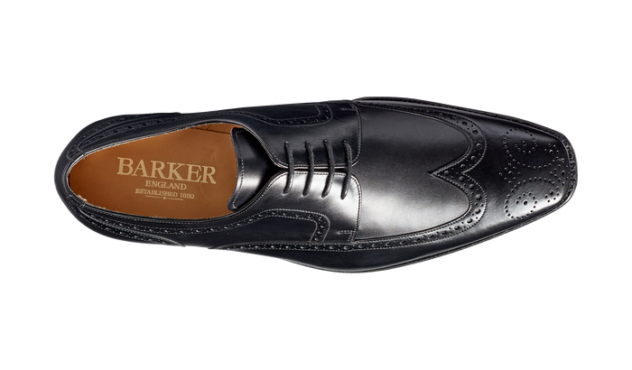 Barker Larry - Black Calf Brogue Derby Shoe