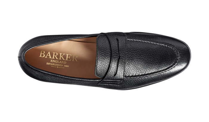 Barker Ledley - Black Deerskin Loafer