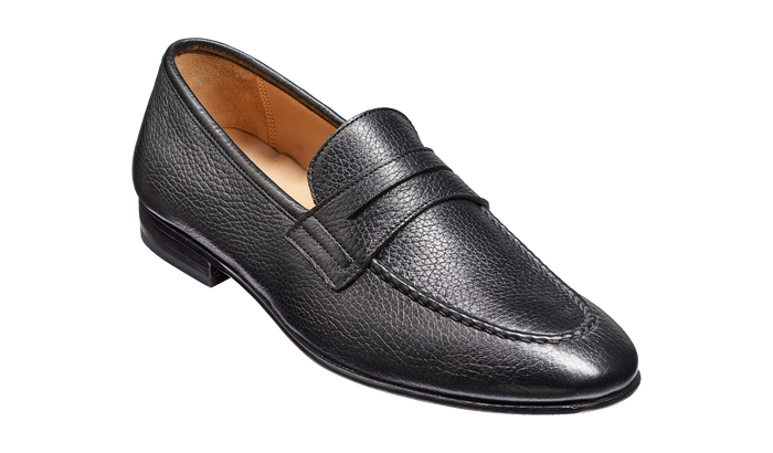 barker Ledley - Black Deerskin Loafer