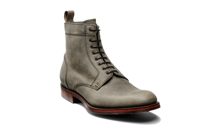 Barker Logan - Grey Waxy Calf