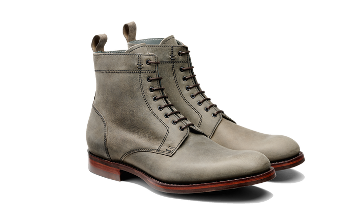 Barker Logan - Grey Waxy Calf