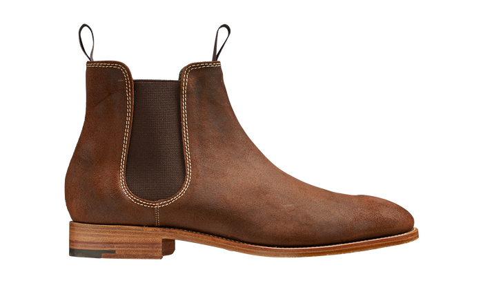 Barker Mansfield - Brown Waxy Suede