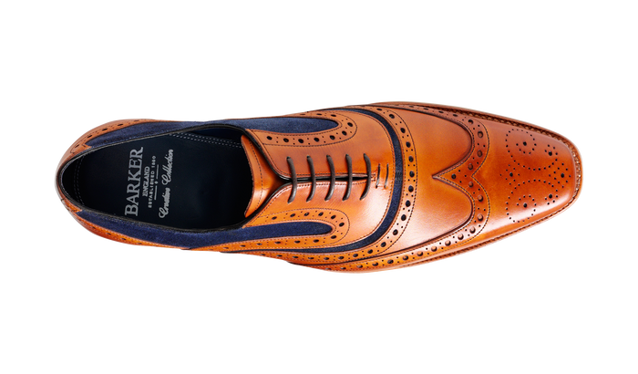 Barker McClean - Cedar Calf / Blue Suede