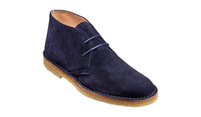 barker Monty - Navy Suede Boot
